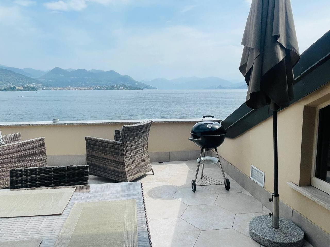 Apartment с террасой и видом на озеро в стрезе Stresa